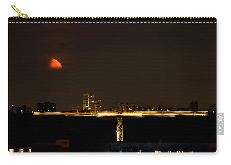 Night Zip Pouch featuring the photograph Moscow by night by Stelios Kleanthous