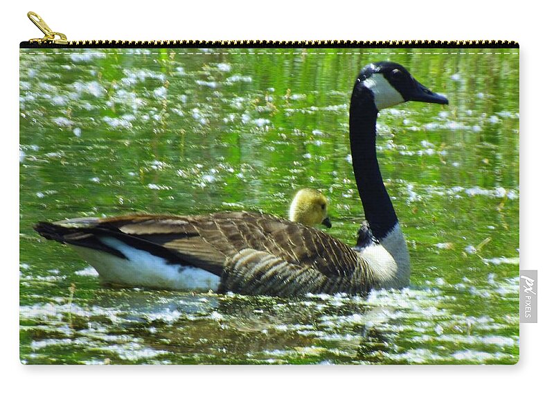 Mother Zip Pouch featuring the photograph Mother Goose by Robyn King