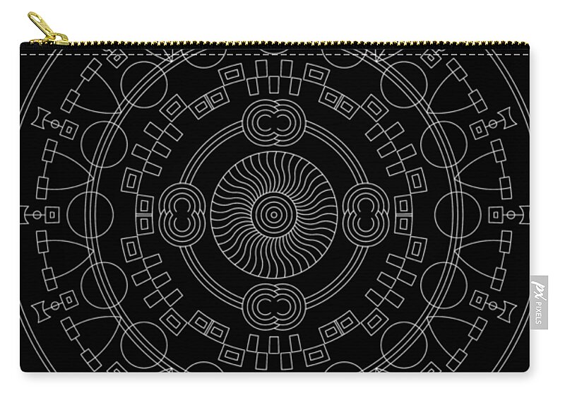 Relief Carry-all Pouch featuring the digital art Mother Inverse by DB Artist