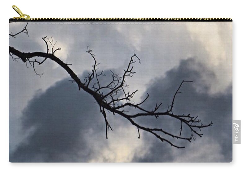 Summer Zip Pouch featuring the photograph #mothernature Please Bring On The #rain by Austin Tuxedo Cat