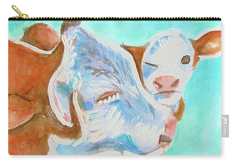 Art Zip Pouch featuring the painting Mother's love by Loretta Nash