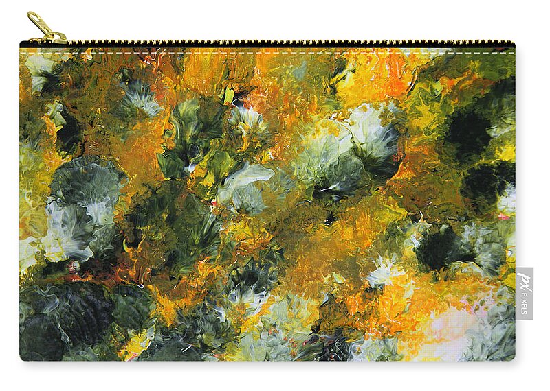 Fusionart Zip Pouch featuring the painting Moths in the Light by Ralph White