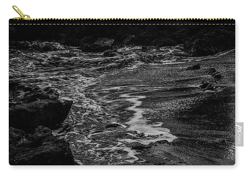 Movement Carry-all Pouch featuring the photograph Motion in Black and White by Nicole Lloyd