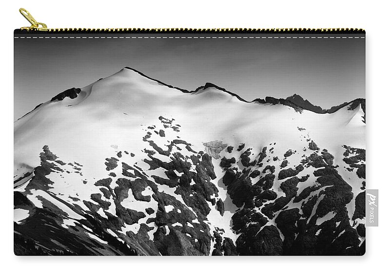Mt. Ruth Zip Pouch featuring the photograph Mount Ruth in the Washington Cascade Mountains by Brendan Reals