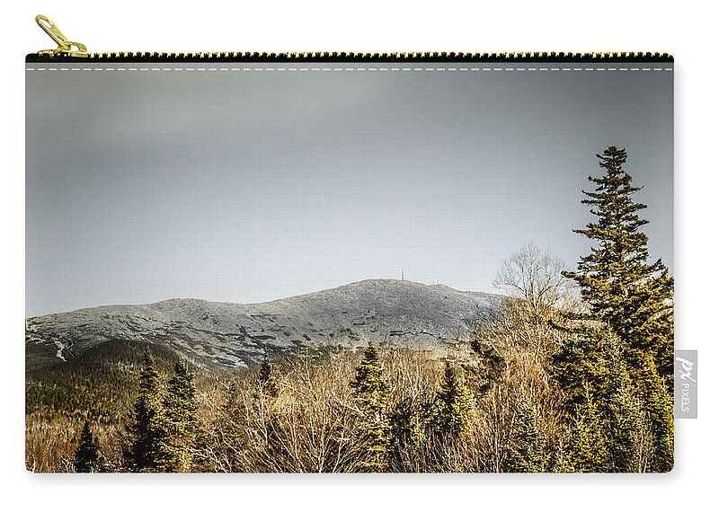 Scenic Zip Pouch featuring the photograph Mount Washington by Debra Forand