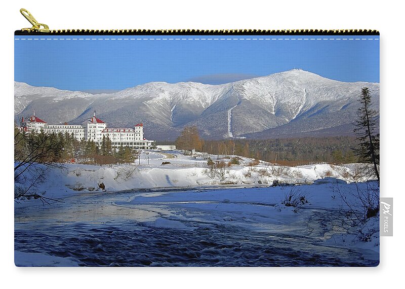 Mount Washington Carry-all Pouch featuring the photograph Mount Washington Hotel by Brett Pelletier