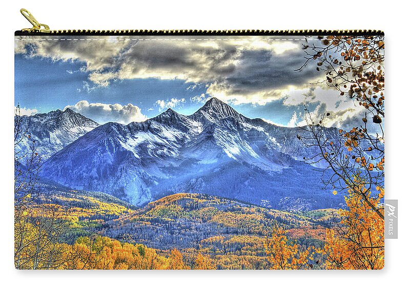 Colorado Zip Pouch featuring the photograph Mount Wilson by Scott Mahon