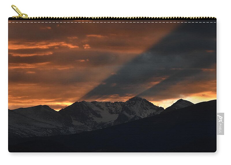 Arapaho Peaks Carry-all Pouch featuring the photograph Mountain Shadow by Ben Foster