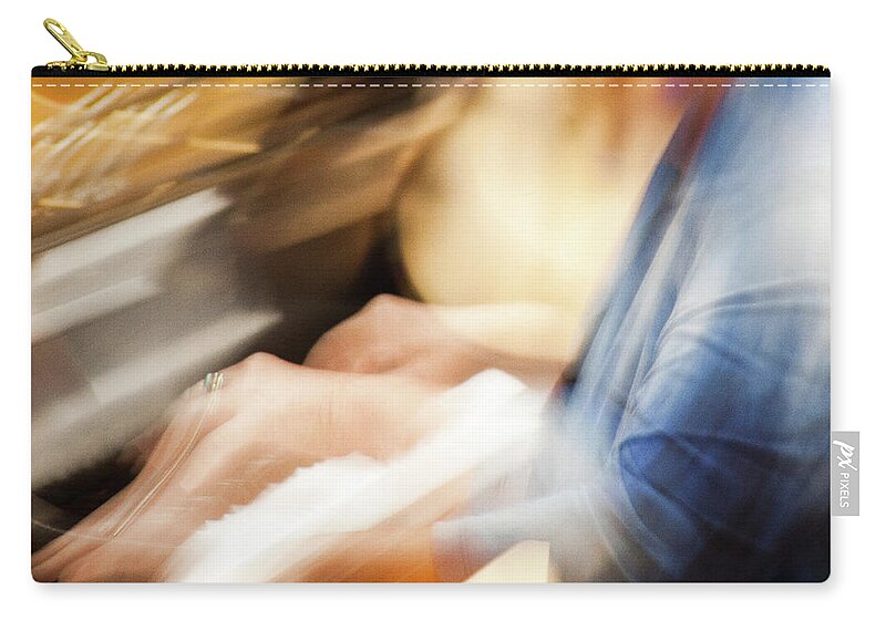 Piano Moves Zip Pouch featuring the photograph Piano Moves - by Julie Weber