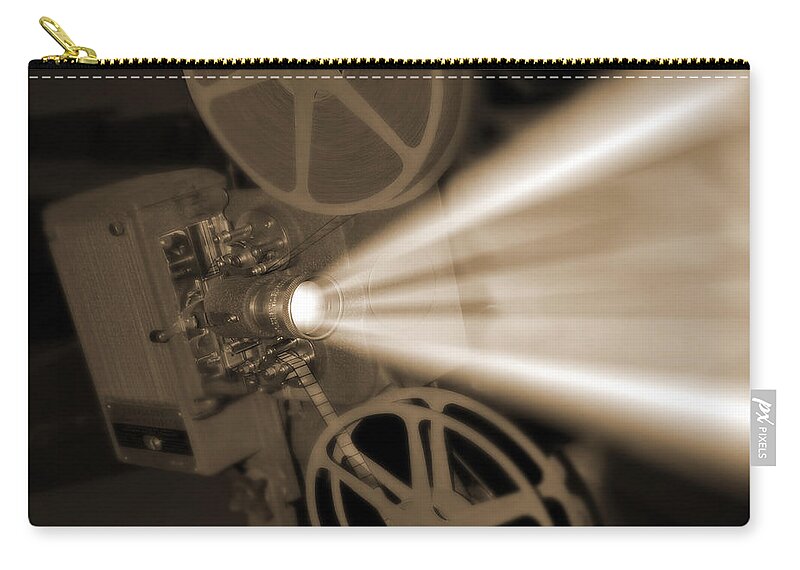 Vintage Carry-all Pouch featuring the photograph Movie Projector by Mike McGlothlen