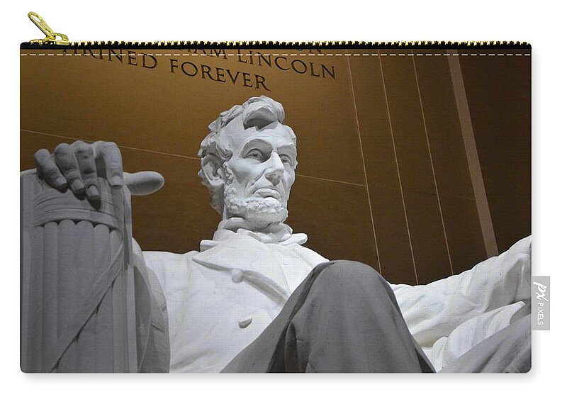 Nations Capital Zip Pouch featuring the photograph Mr. Lincoln by Brian O'Kelly