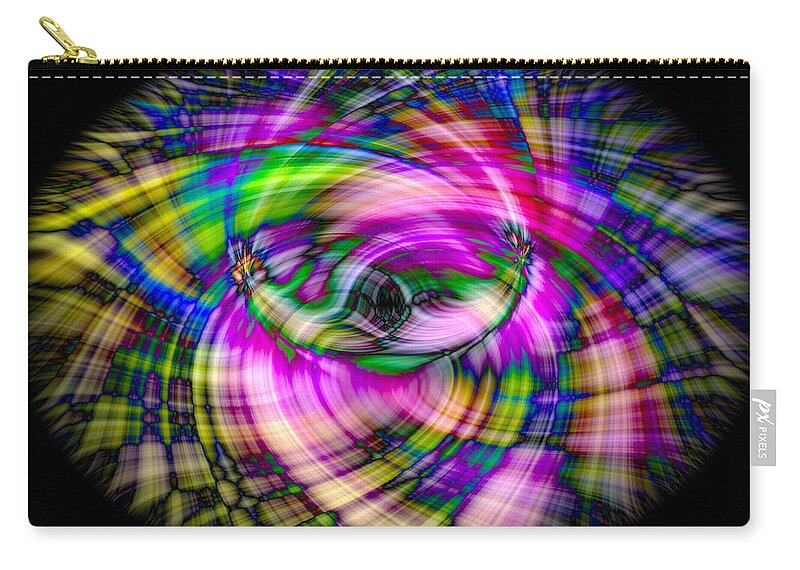 Abstract Zip Pouch featuring the photograph Multicolored Plaid by Penny Lisowski