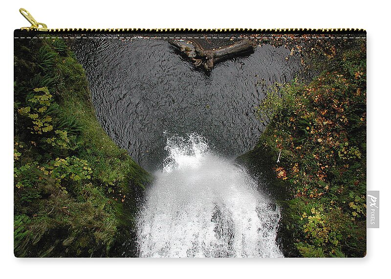 Multnomah Falls Zip Pouch featuring the photograph Multnomah Falls - 4 by DArcy Evans