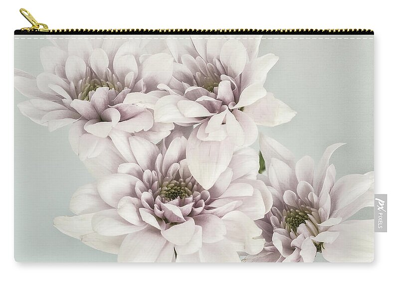 Mums Carry-all Pouch featuring the photograph Mums in High Key by John Roach
