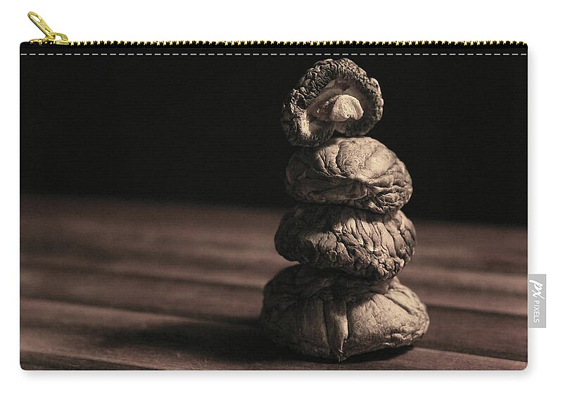 Mushrooms Carry-all Pouch featuring the photograph Mushroom Cairn by Holly Ross