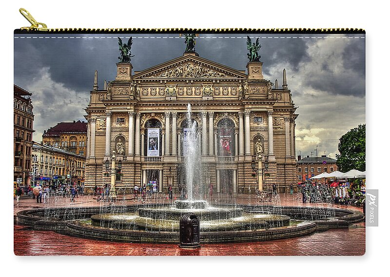 Architecture Zip Pouch featuring the photograph Music of My Heart by Evelina Kremsdorf