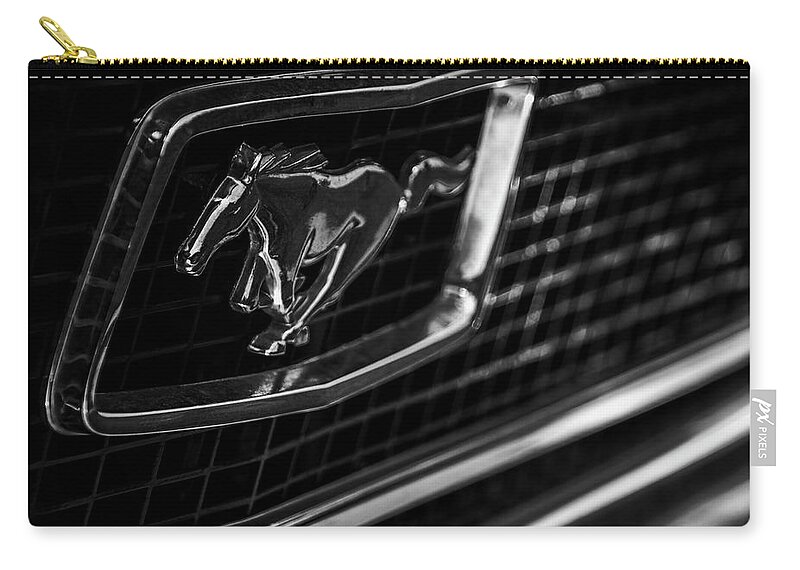 Photography Zip Pouch featuring the photograph Mustang by Kathleen Messmer
