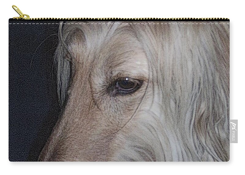 Dog Zip Pouch featuring the photograph My Afghan Norman by Jodie Marie Anne Richardson Traugott     aka jm-ART