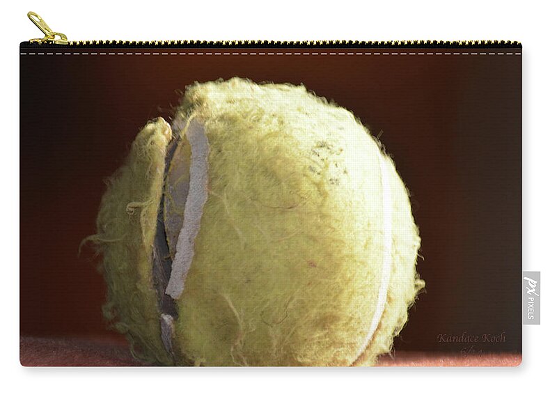 Ball Zip Pouch featuring the photograph My Ballie by Kandace Koch