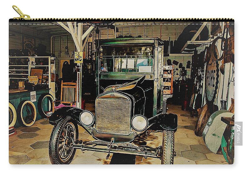 Garage Carry-all Pouch featuring the photograph My Garage Too by Randy Sylvia