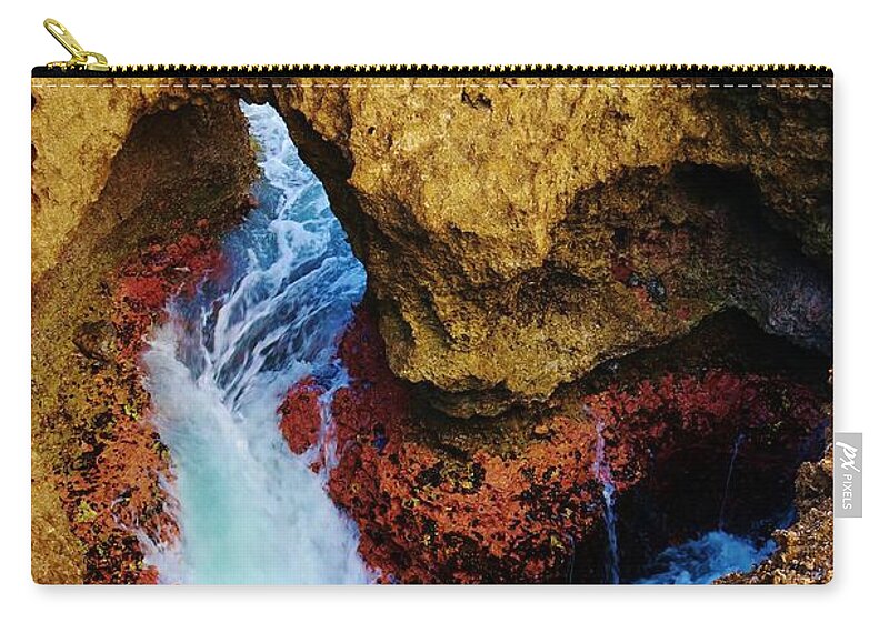 Sea Zip Pouch featuring the photograph My Heart Between Sea and Shore by Craig Wood