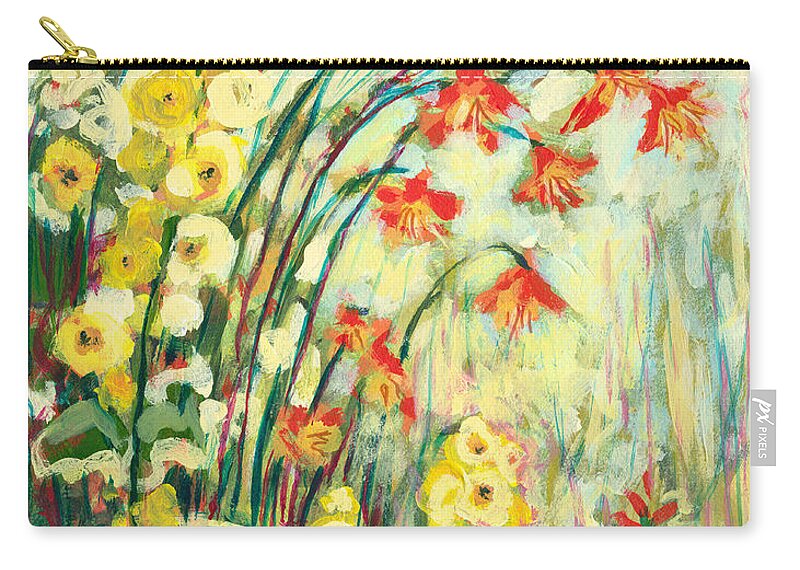 Impressionist Carry-all Pouch featuring the painting My Secret Garden by Jennifer Lommers