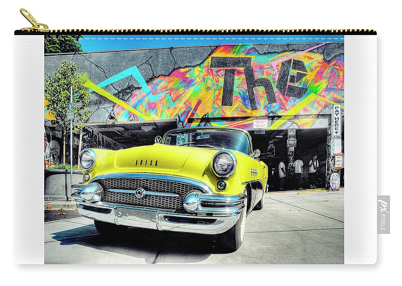 Chevy Zip Pouch featuring the photograph My Sweet Ride by Greg Sigrist