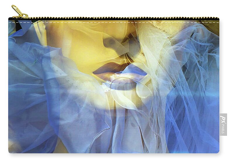 Face Zip Pouch featuring the photograph Mystic face by Gabi Hampe