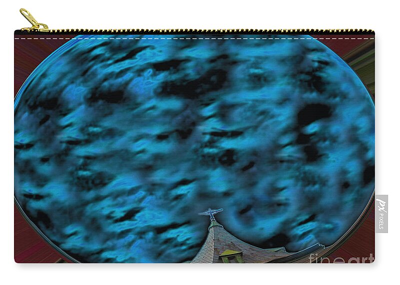 Wall Art Zip Pouch featuring the photograph Mystical Church by Kelly Holm