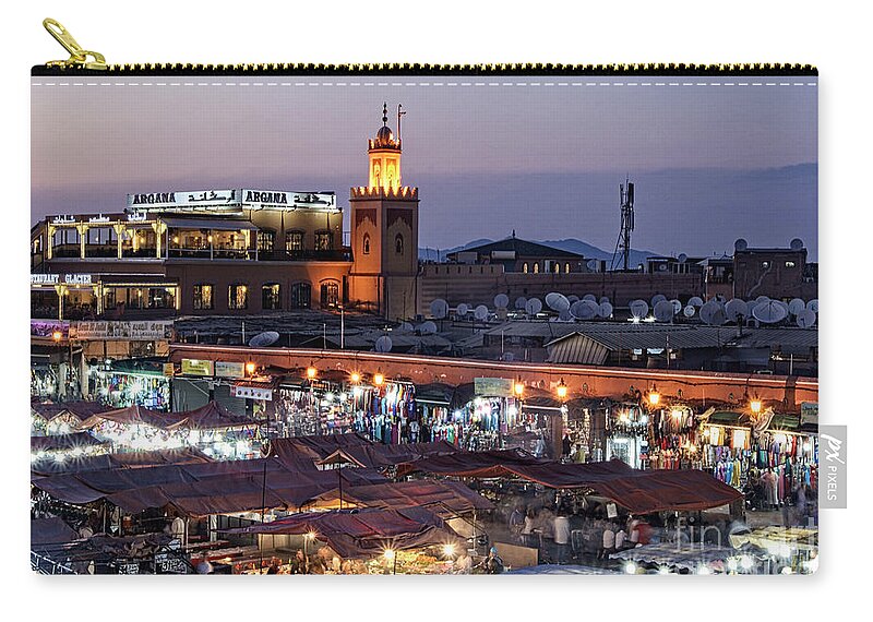 Morocco Zip Pouch featuring the photograph Mystical Marrakech by David Birchall
