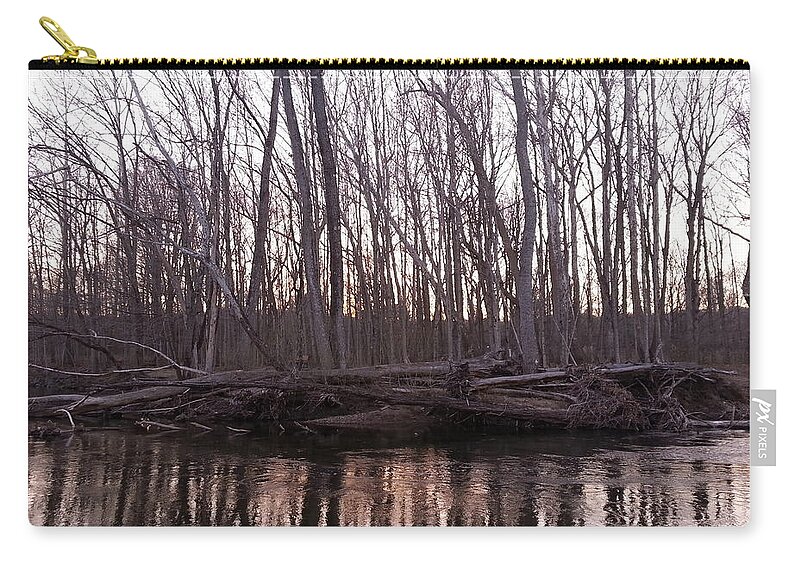 Landscape Zip Pouch featuring the photograph Naked by Dani McEvoy