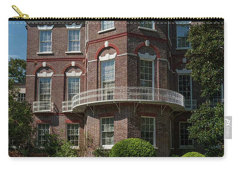 Nathaniel Russell House Zip Pouch featuring the photograph Nathaniel Russell House in Charleston SC by Dale Powell