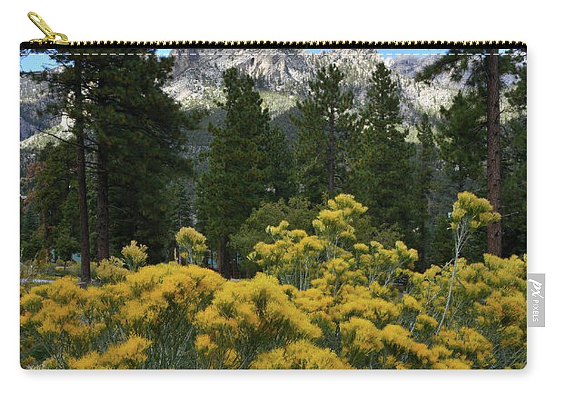Humboldt-toiyabe National Forest Zip Pouch featuring the photograph Natural Area Beneath Mt. Charleston by Ray Mathis