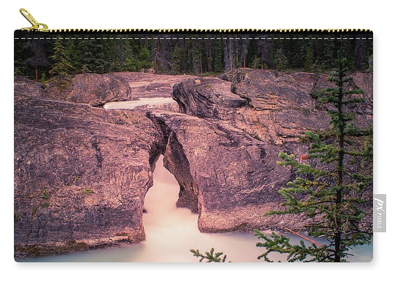 North America Zip Pouch featuring the photograph Natural Bridge by Thomas Nay