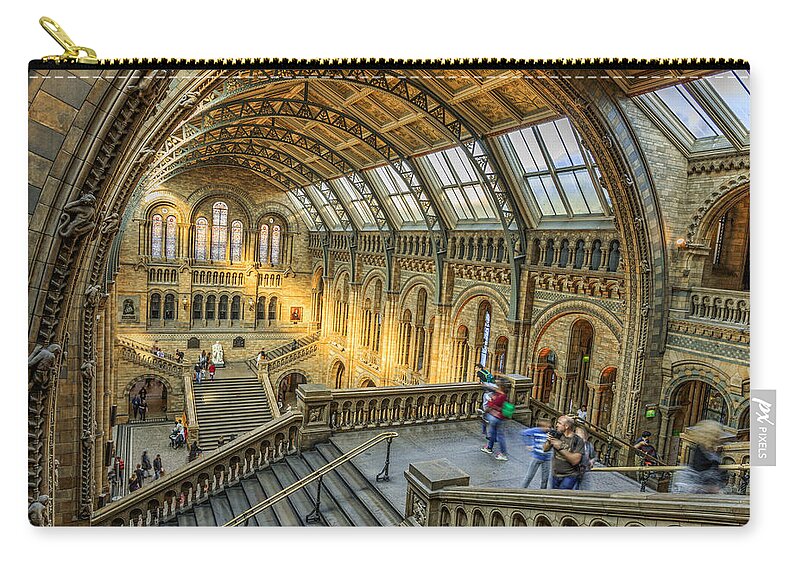 Museum Zip Pouch featuring the photograph Natural History Museum by Chris Smith