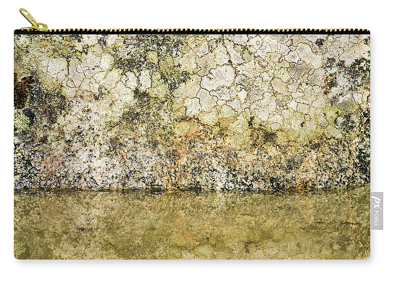 Background Zip Pouch featuring the photograph Natural stone background by Torbjorn Swenelius