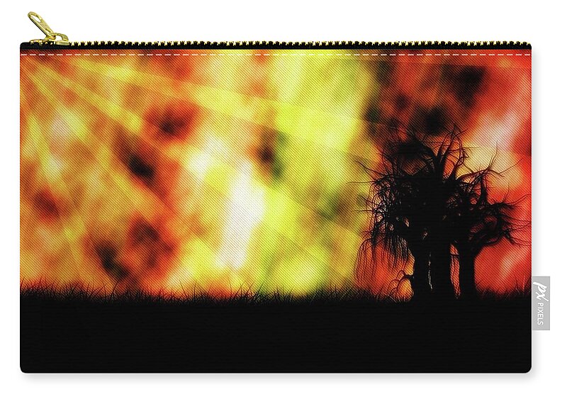 Nature Zip Pouch featuring the digital art Nature by Maye Loeser