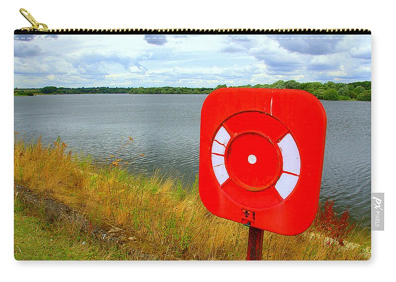 Nature Zip Pouch featuring the photograph Nature ReserveLifebouy by Gordon James