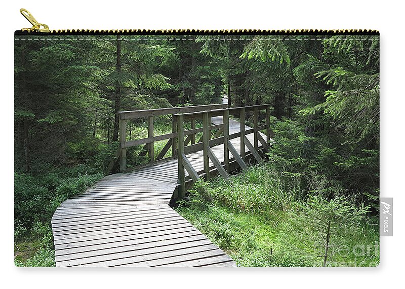 Kaiserwald Zip Pouch featuring the photograph Nature trail in a nature reserve Kladska by Michal Boubin