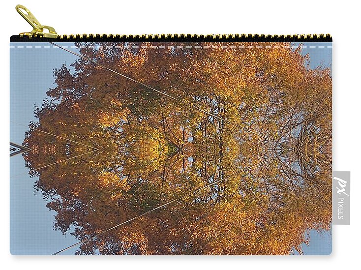 Poconos Zip Pouch featuring the photograph Nature Unleashed by Christina Verdgeline