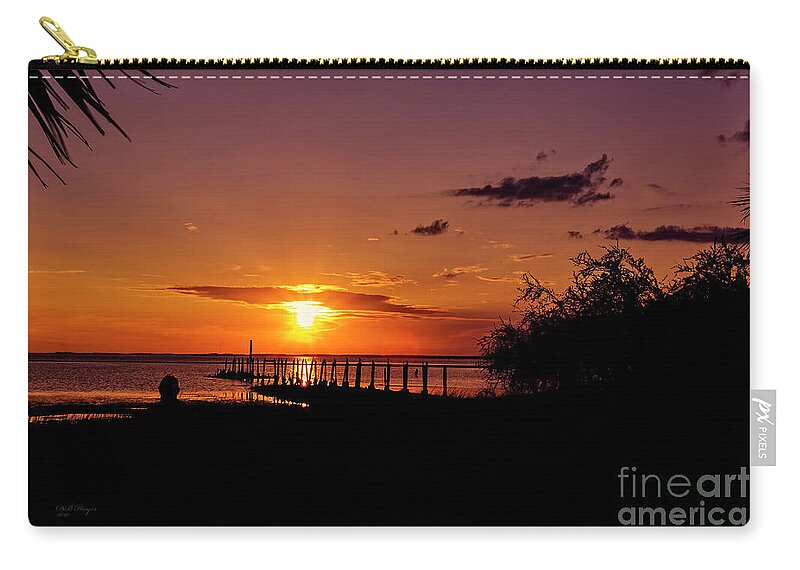 Sunsets Zip Pouch featuring the photograph Natures Grand Cinema by DB Hayes