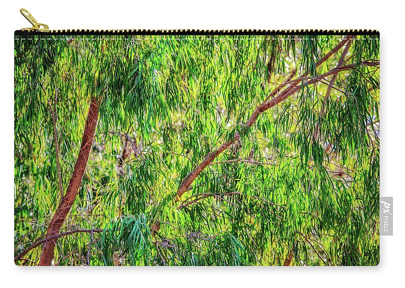 Mad About Wa Zip Pouch featuring the photograph Natures Greens, Yanchep National Park by Dave Catley