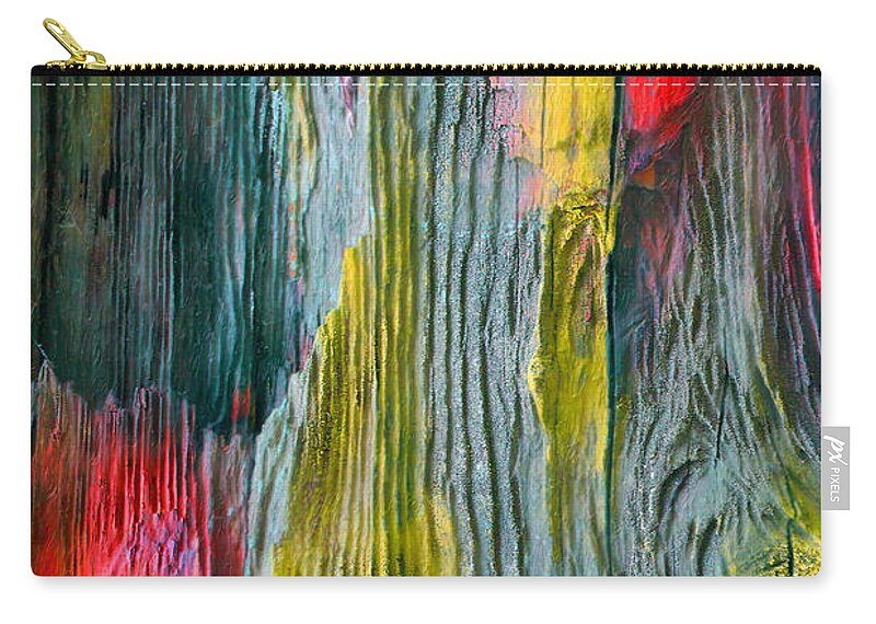 'inconsequential Beauty' Collection By Serge Averbukh Carry-all Pouch featuring the digital art Nature's Secret Code - The Wood Grain Message #5 by Serge Averbukh