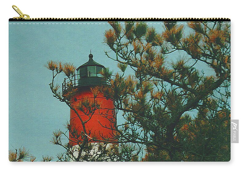 Nauset Light Zip Pouch featuring the photograph Nausett Light by Imagery-at- Work