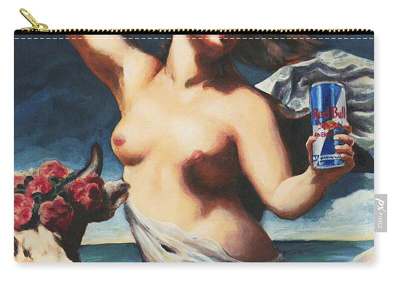 Humor Zip Pouch featuring the painting Nectar of the Gods by Brandy Woods