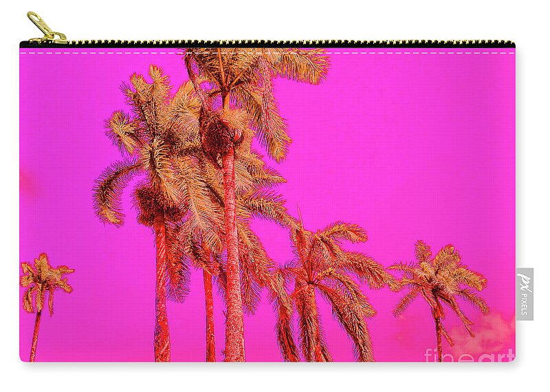 Pop Art Zip Pouch featuring the photograph Neon Tropics by Onedayoneimage Photography
