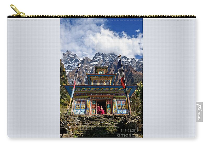 Nepal Zip Pouch featuring the photograph Nepal_d1062 by Craig Lovell