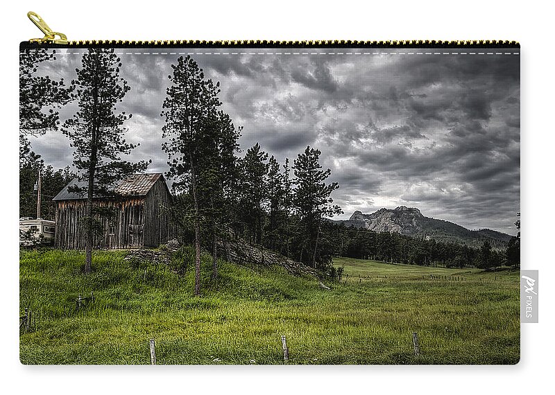 Travel Zip Pouch featuring the photograph Nestled in the Black Hills by Deborah Klubertanz