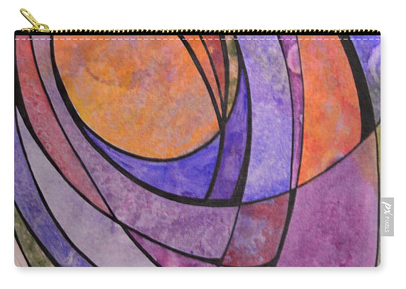 Baby Zip Pouch featuring the painting Nestling by Lynellen Nielsen