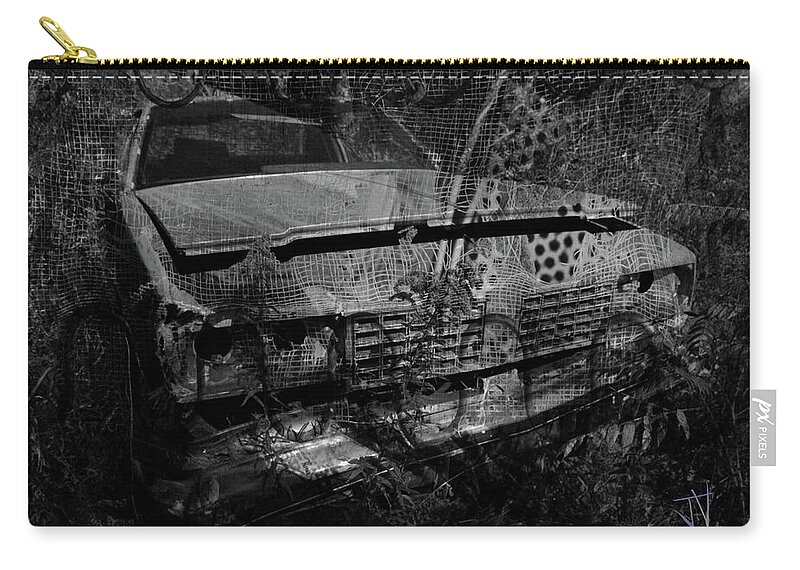 Car Zip Pouch featuring the photograph Net Findings II by Jim Vance
